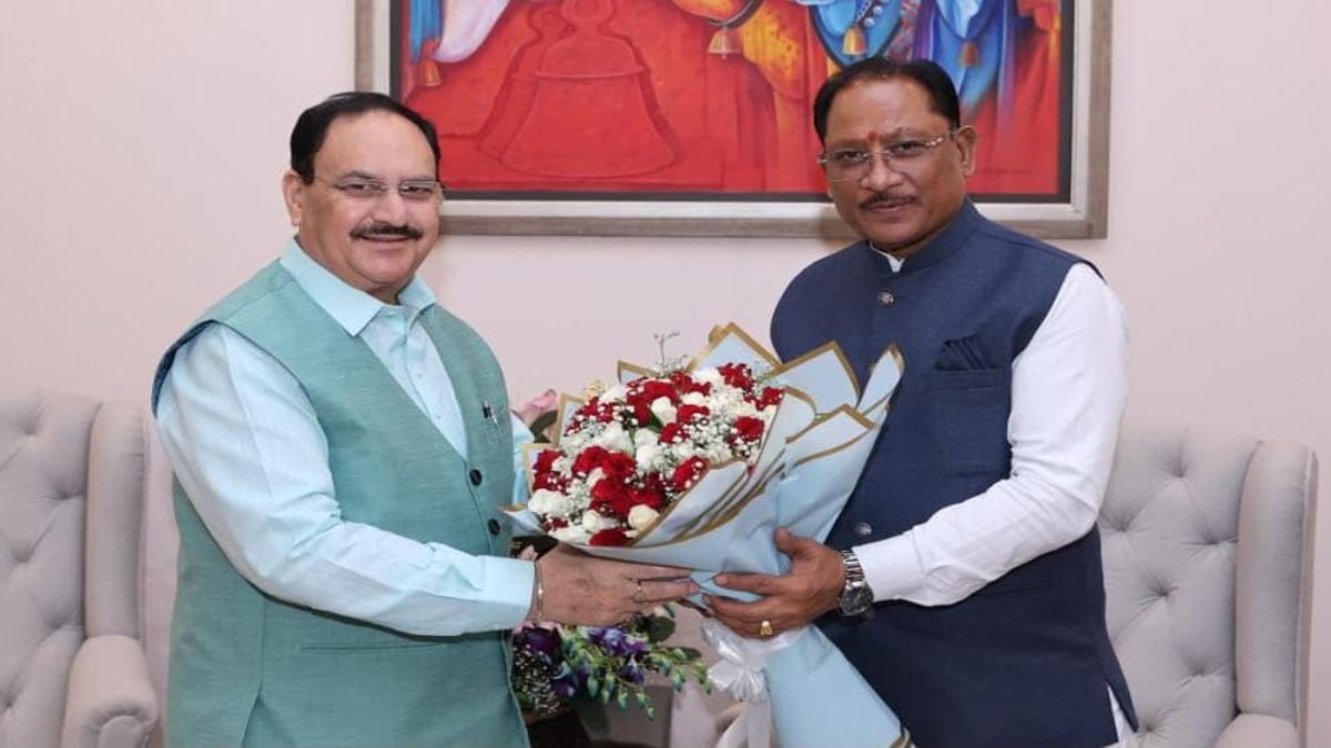 मुख्यमंत्री साय ने केंद्रीय स्वास्थ्य मंत्री जेपी नड्डा से की मुलाकात, छत्तीसगढ़ में स्वास्थ्य सेवाओं के विस्तार पर हुई चर्चा