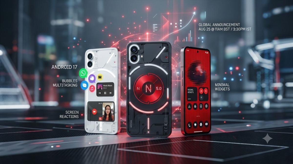 Nothing OS 5.0 में बदल जाएगा फोन का इंटरफेस, Android 17 के साथ मिलेंगे ये खास टूल्स