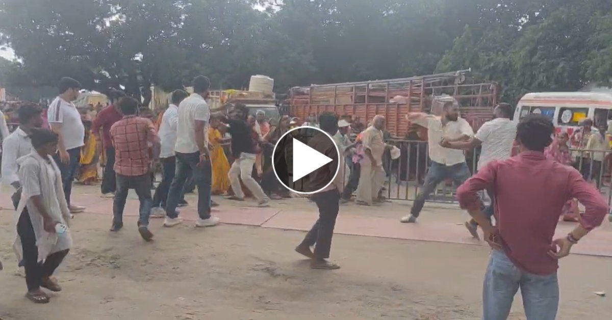 सीएम योगी की सभास्थल पर मारपीट, आपस में भिड़े कुछ लोग, वीडियो वायरल