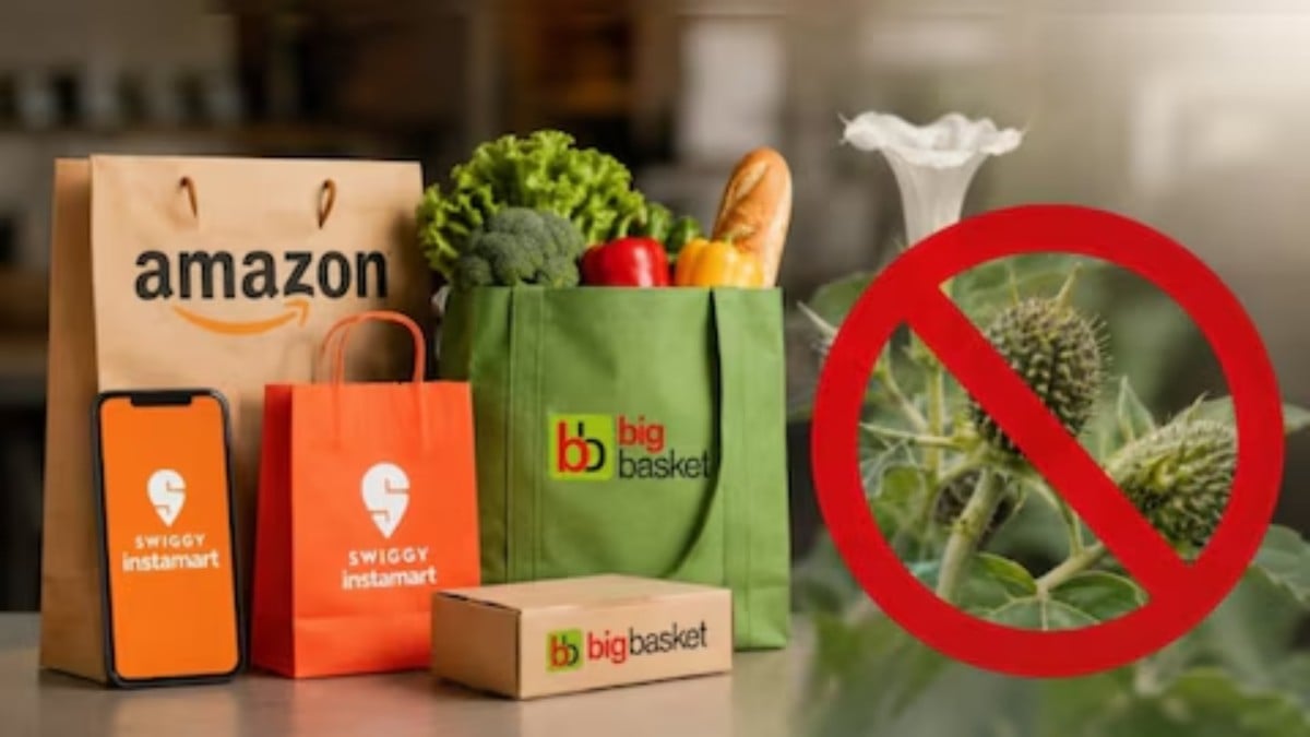 ‘धतूरा’ बेचने पर एक्शनः सरकार ने Amazon, Swiggy और BigBasket के फूड लाइसेंस सस्पेंड किया