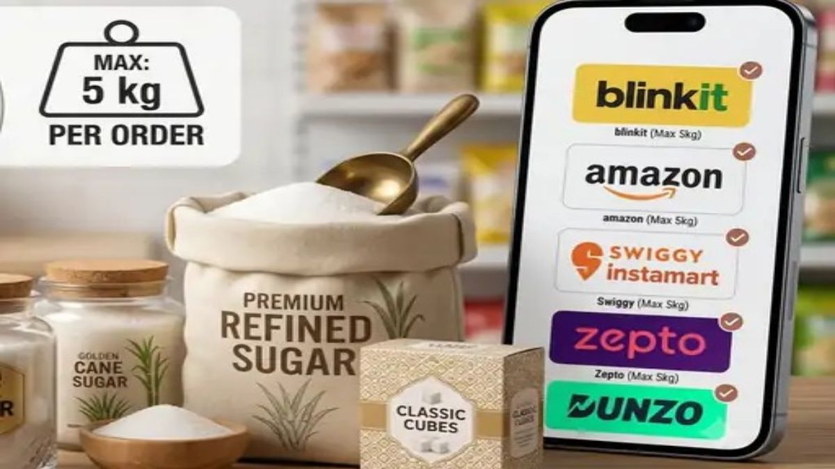 Sugar Price Surge : ब्लिंकिट-स्विगी से 5 किलो तक ही शक्कर मिलेगी, डीमार्ट-रिलायंस पर भी लिमिट, महीनेभर में 35% महंगी