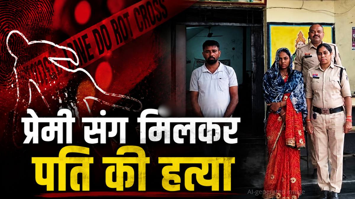 अंधे कत्ल का खुलासा: पत्नी ने प्रेमी संग मिलकर की पति की हत्या, फिर हादसे का रूप देने सड़क किनारे फेंका शव