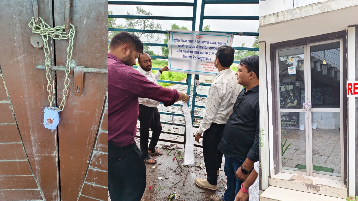 नगर निगम का राजस्व वसूली अभियान : बड़े बकायादारों की संपत्तियां सील, कई लोगों ने मौके पर ही चुकाया लाखों का बकाया