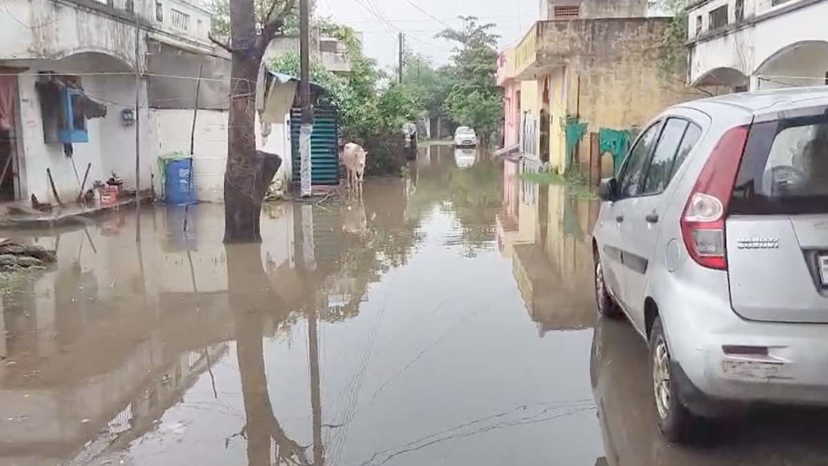 हाउसिंग बोर्ड कॉलोनी में जलभराव से रहवासी परेशान, नालियों की सफाई और बेहतर जल निकासी की व्यवस्था करने की मांग