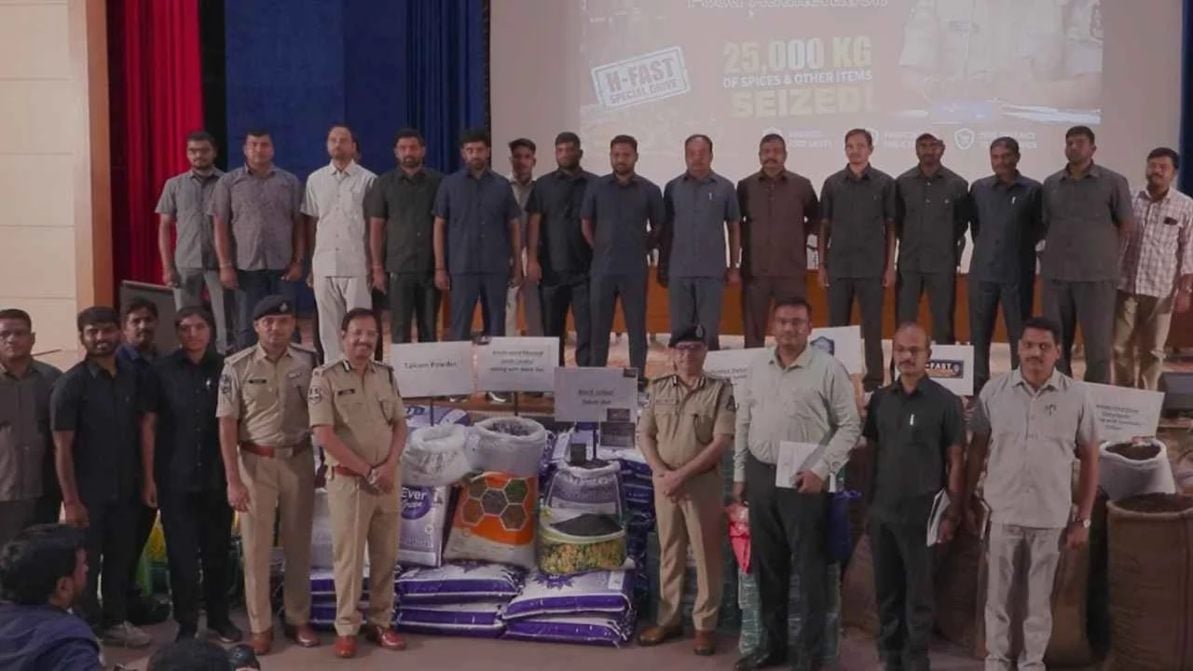 हैदराबाद में 25 टन मिलावटी मसाले जब्त, खाद्य मिलावट के मामले में गैर इरादतन हत्या का मामला दर्ज