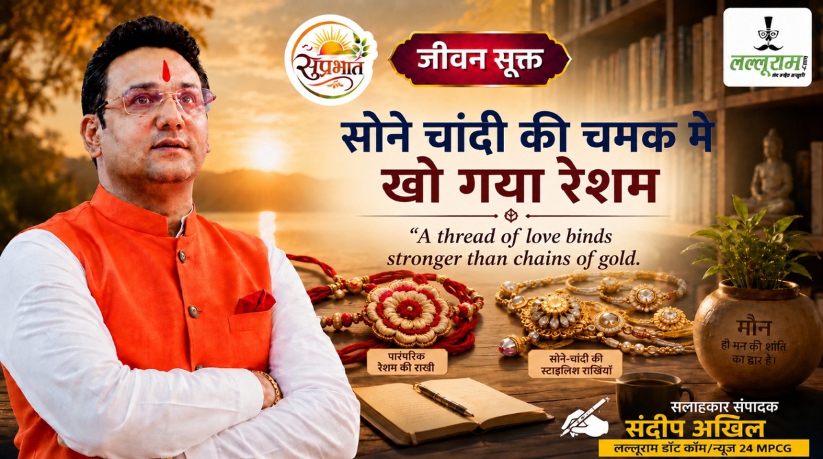 जीवन सूक्त: सोने चांदी की चमक में खो गया रेशम- संदीप अखिल