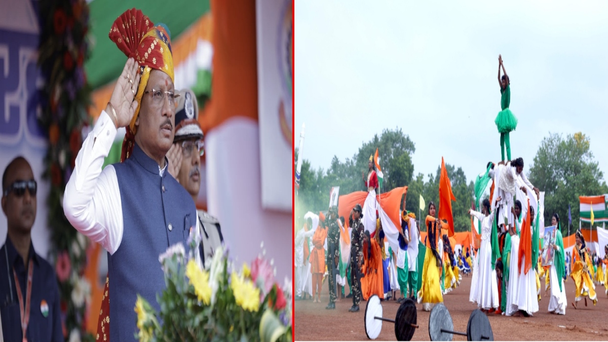स्वतंत्रता दिवस समारोह: स्कूली विद्यार्थियों की सांस्कृतिक प्रस्तुतियों ने बांधा समां, CM साय ने विजेताओं को किया सम्मानित