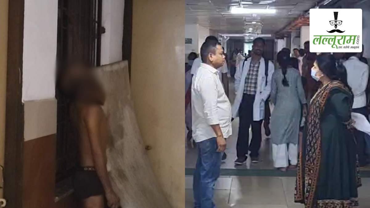 मेडिकल कॉलेज अस्पताल में मरीज ने की आत्महत्या: बाथरूम के बाहर पैंट से बने फंदे पर लटका मिला शव, जांच में जुटी पुलिस
