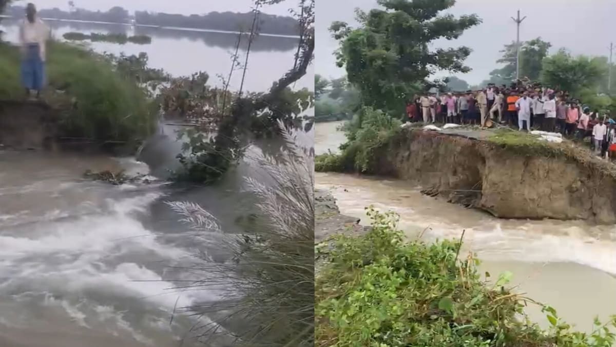 सारण के NH 19 पर शरण लेने को मजबूर लोग, श्मशान डूबा तो सड़क पर हो रहा अंतिम संस्कार