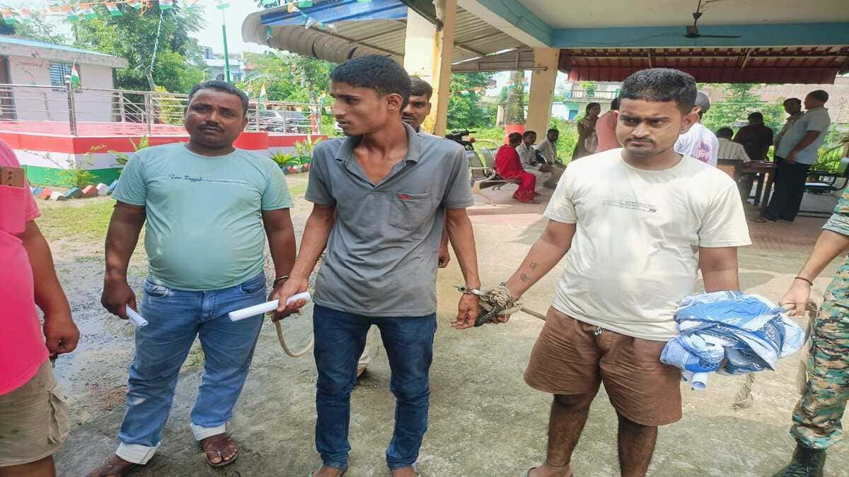 सहरसा में चोरी के दो मामलों में तीन गिरफ्तार, घर से चुराये हुए जेवरात बरामद