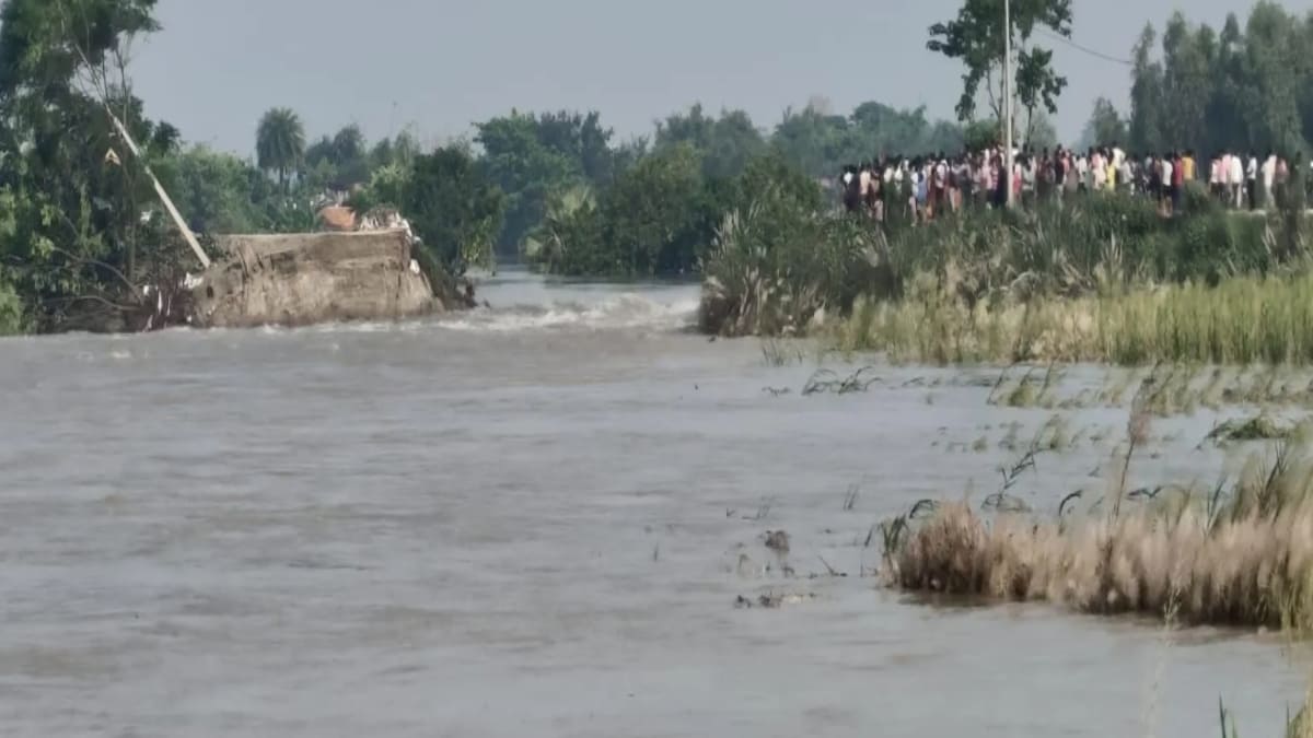 गोपालगंज में जमींदारी बांध टूटा, गंडक नदी के उफान से आधा दर्जन गांवों में घुसा पानी