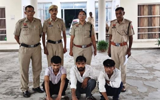 महेंद्रगढ़ में नशा तस्करों पर पुलिस का शिकंजा, 17 ग्राम चिट्टा के साथ तीन युवक गिरफ्तार