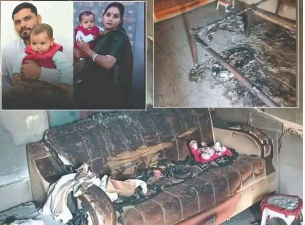 मां-बेटी जिंदा जलीं: चिल्लाते हुए घर से बाहर आई 2 साल की बच्ची, इलाज के दौरान मौत; मायके वालों ने लगाए गंभीर आरोप