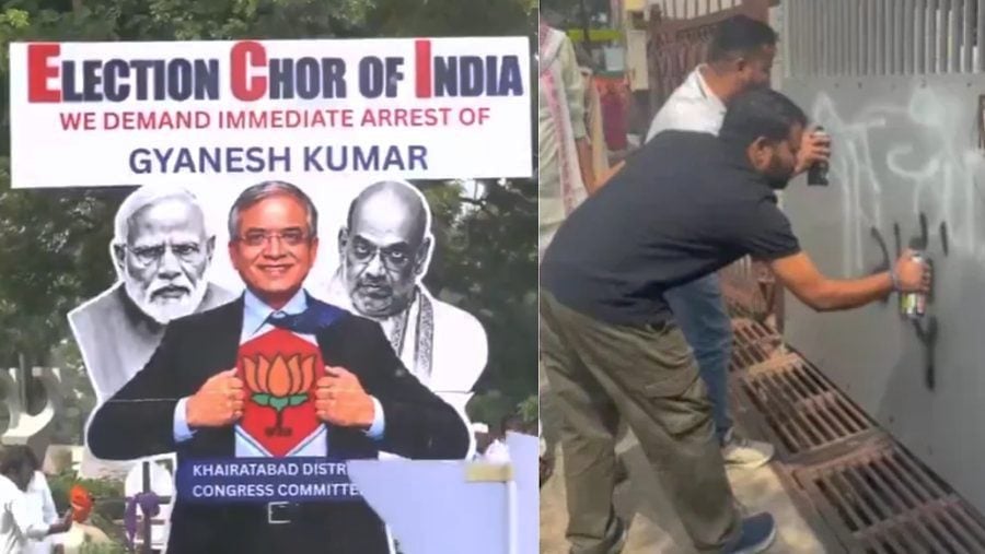 ज्ञानेश कुमार के खिलाफ कांग्रेस ने खोला मोर्चा, दिल्ली- महाराष्ट्र समेत देशभर में प्रदर्शन ; नड्डा बोले- INDI गठबंधन हताश है