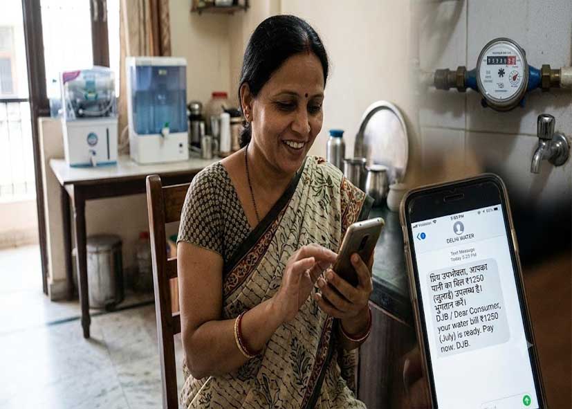 अब बिजली की तरह पानी का भी आएगा SMS, दिल्ली में 20 लाख उपभोक्ताओं से शुरू होगी सेवा