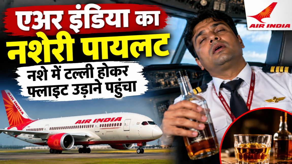 एअर इंडिया का नशेरी पायलटः नशे में टल्ली होकर  फ्लाइट उड़ाने पहुंचा, यात्रियों की अटक गई सांसें, स्विट्जरलैंड से दिल्ली आ रहा था विमान