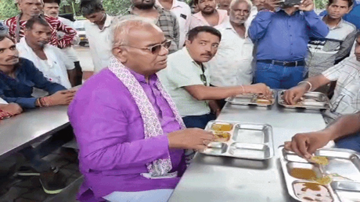 मंत्री अचानक पहुंचे अन्नपूर्णा रसोई का खाना, थाली में जो मिला उससे खुल गई पूरी पोल