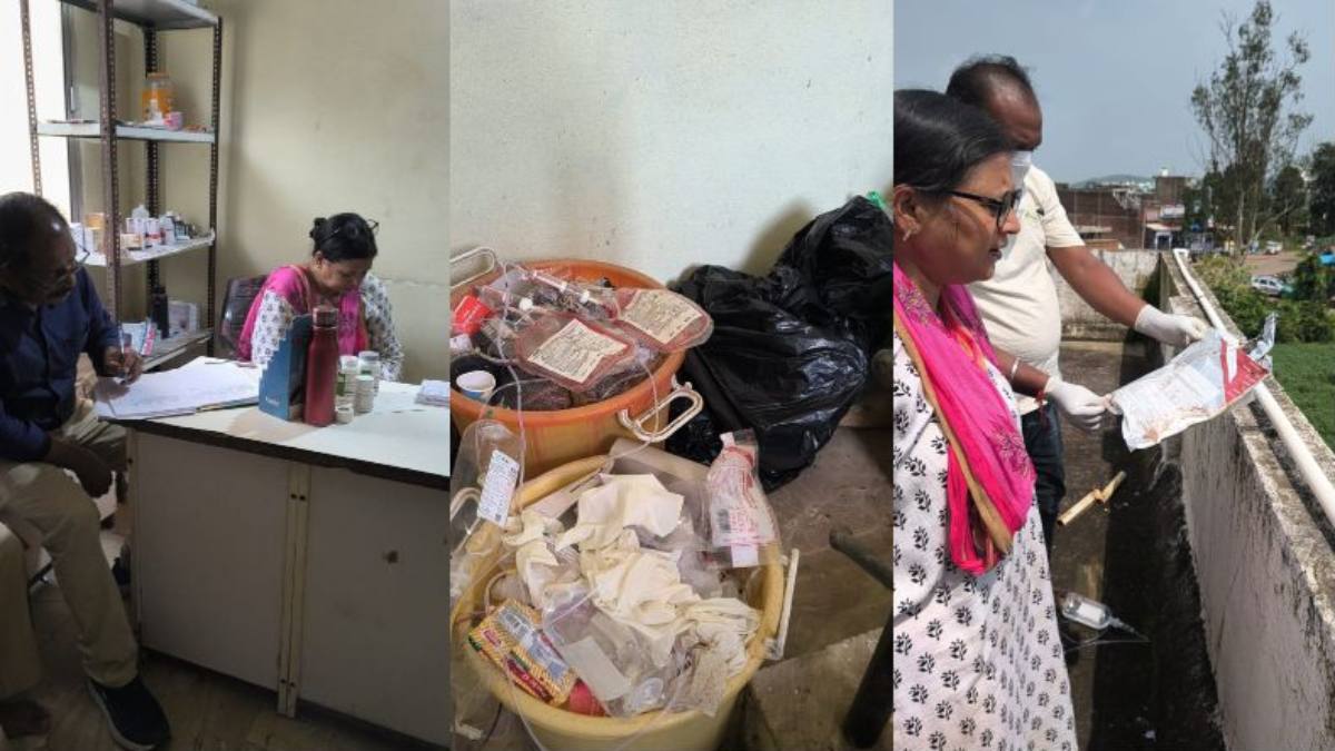 कॉलोनी में घर के अंदर चल रहा था अवैध क्लीनिकः सरकारी दवाएं, अबॉर्शन किट और खून की थैलियां जब्त