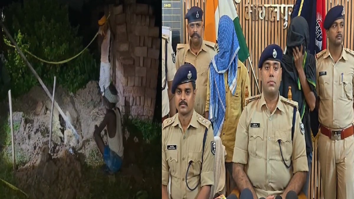 जमीन से निकली लाश का खुलासा: पुलिस ने 2 को किया गिरफ्तार, हत्या में इस्तेमाल हथियार भी बरामद