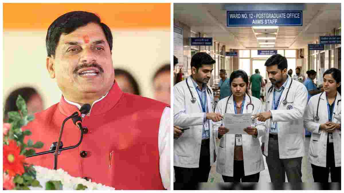 MP के इंटर्न डॉक्टरों को मोहन सरकार का बड़ा तोहफा: स्टाइपेंड बढ़ाकर किया 21,500 रुपए प्रति माह; स्वास्थ्य विभाग ने जारी किया आदेश