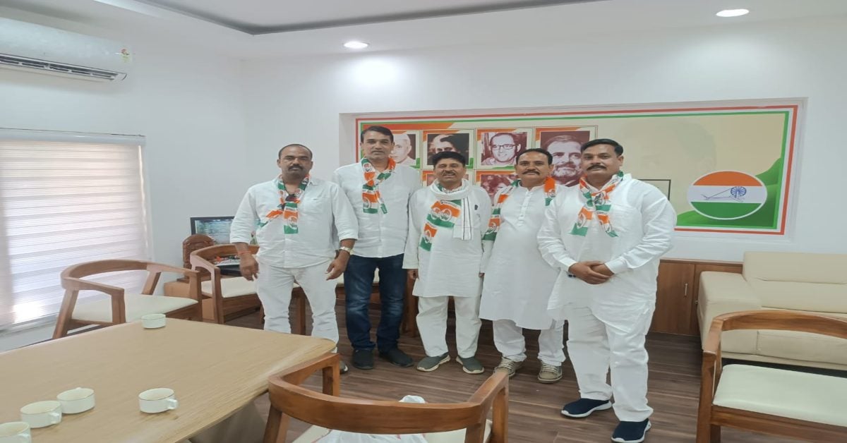 कांग्रेस पार्षदों की ‘घर’ वापसी: पांच पार्षदों ने छोड़ा बीजेपी का साथ, एक साल पहले बदली थी पार्टी