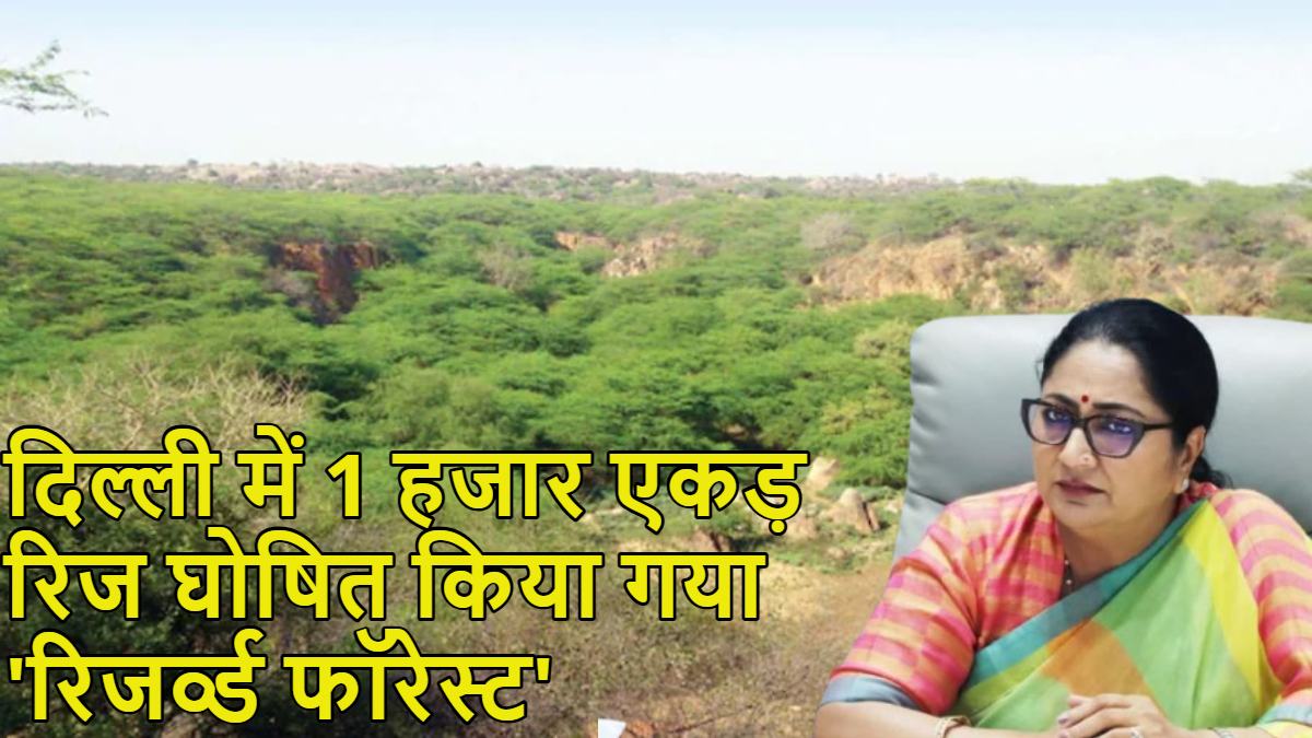 रेखा गुप्ता सरकार का बड़ा फैसलाः दिल्ली में 1 हजार एकड़ रिज को रिजर्व्ड फॉरेस्ट घोषित किया; जानें इससे क्या होगा फायदा