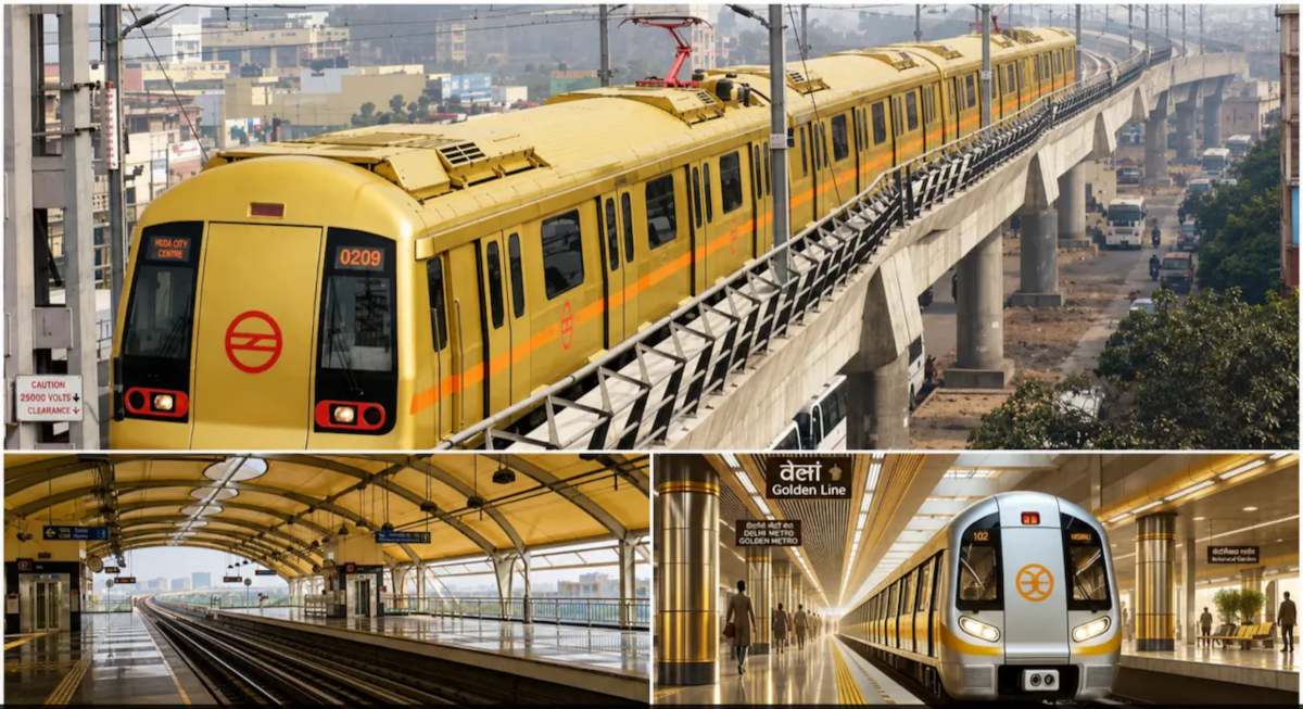 Delhi Metro Golden Line: दिल्ली मेट्रो की गोल्डन लाइन पर बड़ी अपडेट आई, जानिए कब से इस ट्रैक पर दैड़ेगी ट्रेन?