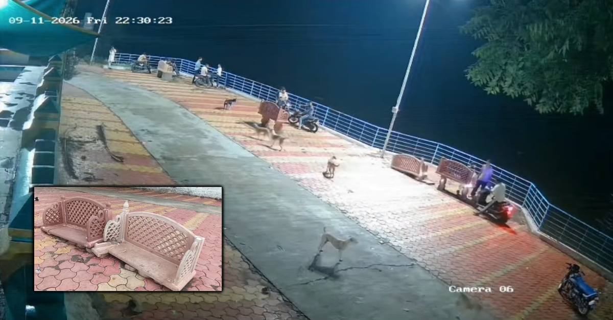 श्वान को रौंदने की कोशिश फिर नगर परिषद की संपत्ति में तोड़फोड़, CCTV फुटेज ने बेनकाब किया आरोपी
