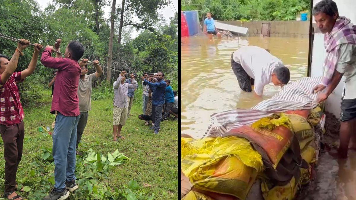 बारिश और ब्लैकआउट : देवभोग से 40 गांवों का संपर्क टूटा, बाढ़ में फंसे 102 लोगों का रेस्क्यू