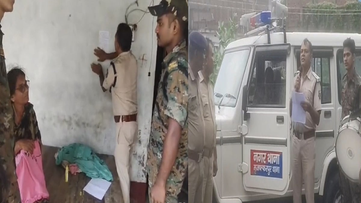 गोविंद हत्याकांड में फरार चल रहे शूटर राजा सिंह के घर पहुंची पुलिस, ढोल बजाकर चस्पा किया इश्तेहार