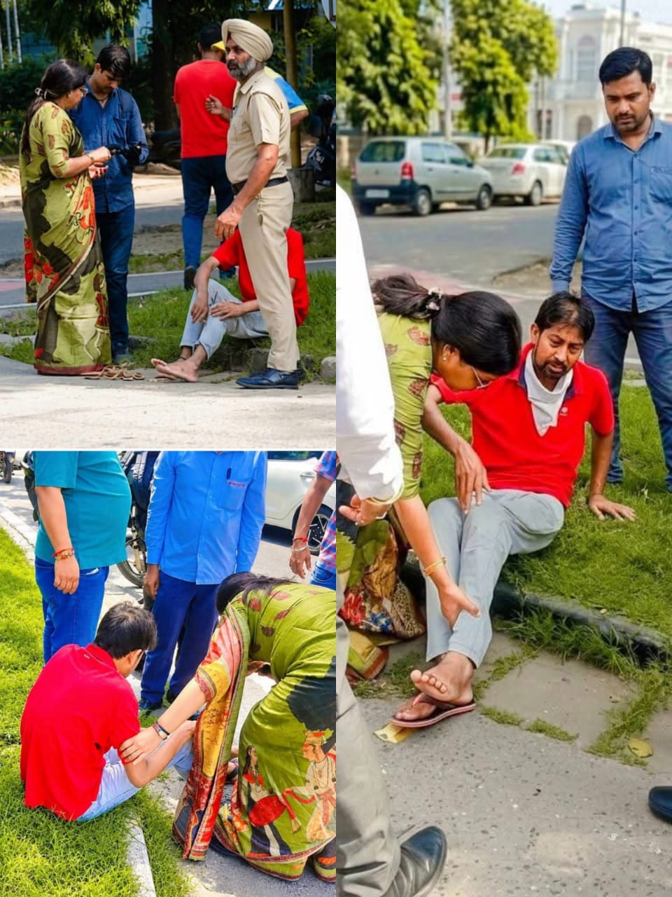 रास्ते में घायल बाइक सवार को देख रुकीं BJP प्रदेशाध्यक्ष अर्चना गुप्ता, डॉक्टर बनकर दिया फर्स्ट एड; फिर जो किया, जीत लेगा दिल