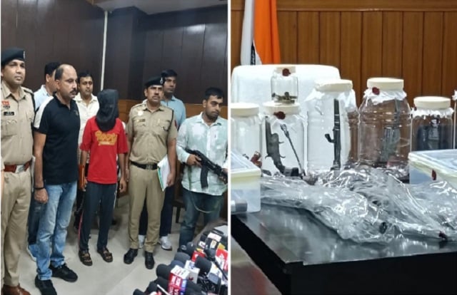 हथियारों से भरा बैग लेकर पहुंचा UP का तस्कर, हरियाणा पुलिस ने दबोचा; 10 देसी पिस्तौल और 26 कारतूस बरामद