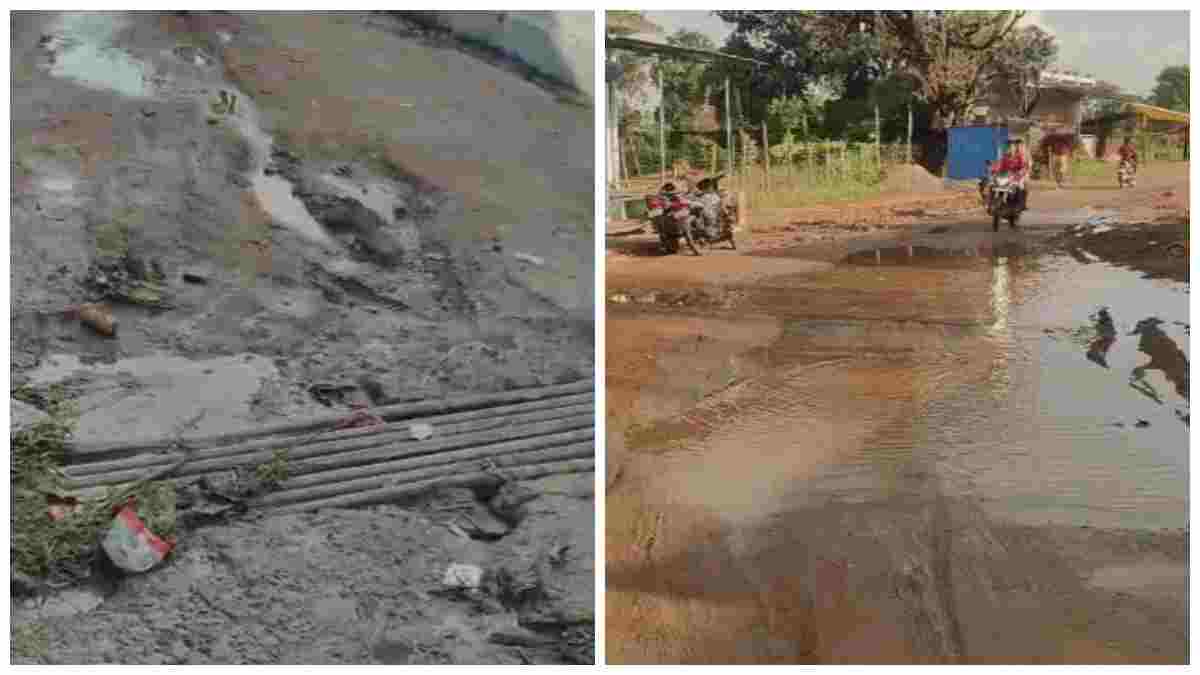 दावों के बीच गड्ढों में तब्दील सड़कें! मंदिर-मस्जिद जाने वाला मार्ग खस्ताहाल, भ्रष्टाचार की मार झेल रहे कटरिया के ग्रामीण