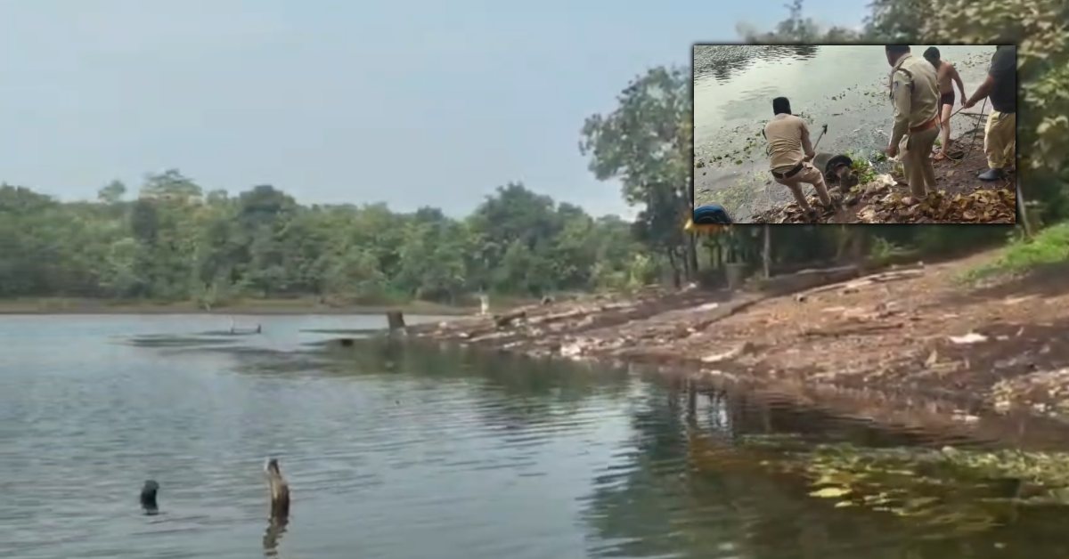 जंगल के बीच अवैध शराब का खेल: बैकवाटर में नाव से पहुंची पुलिस, 80 ड्रमों में भरा 3000 लीटर महुआ लहान जब्त