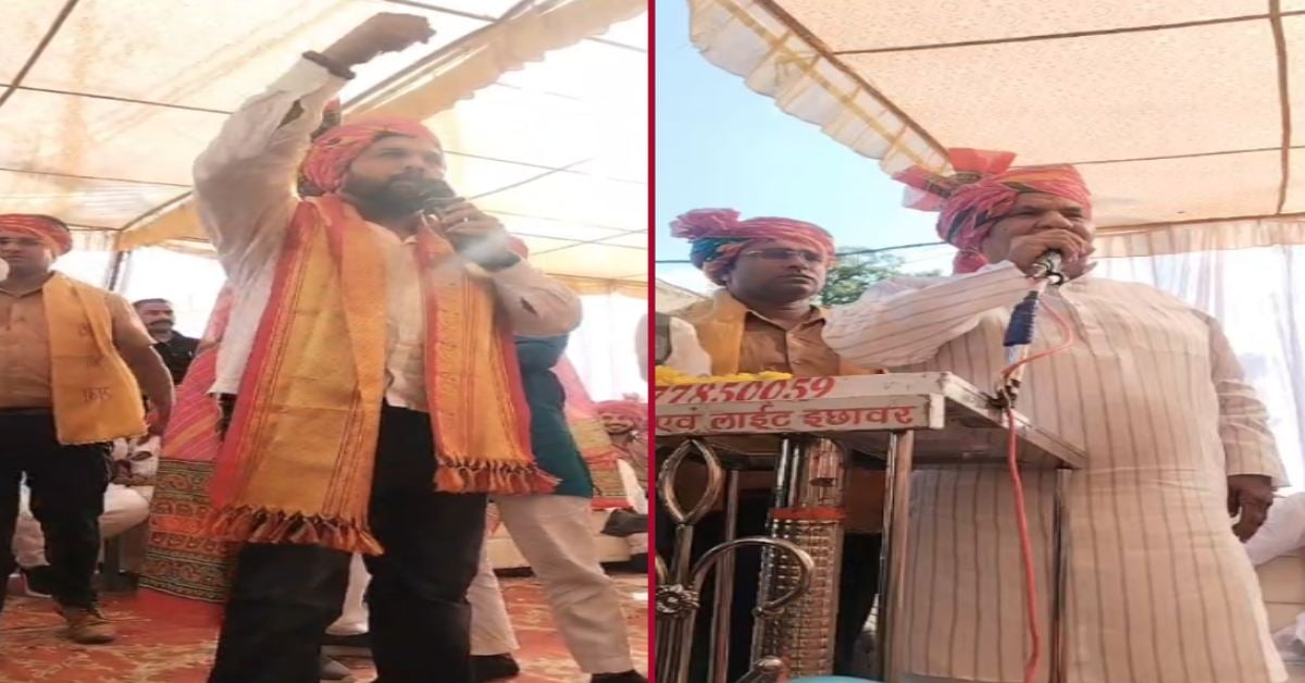 मंच से करणी सेना प्रमुख के तीखे बोल, राजस्व मंत्री की मौजूदगी में सरकार और विरोधियों पर जमकर बरसे