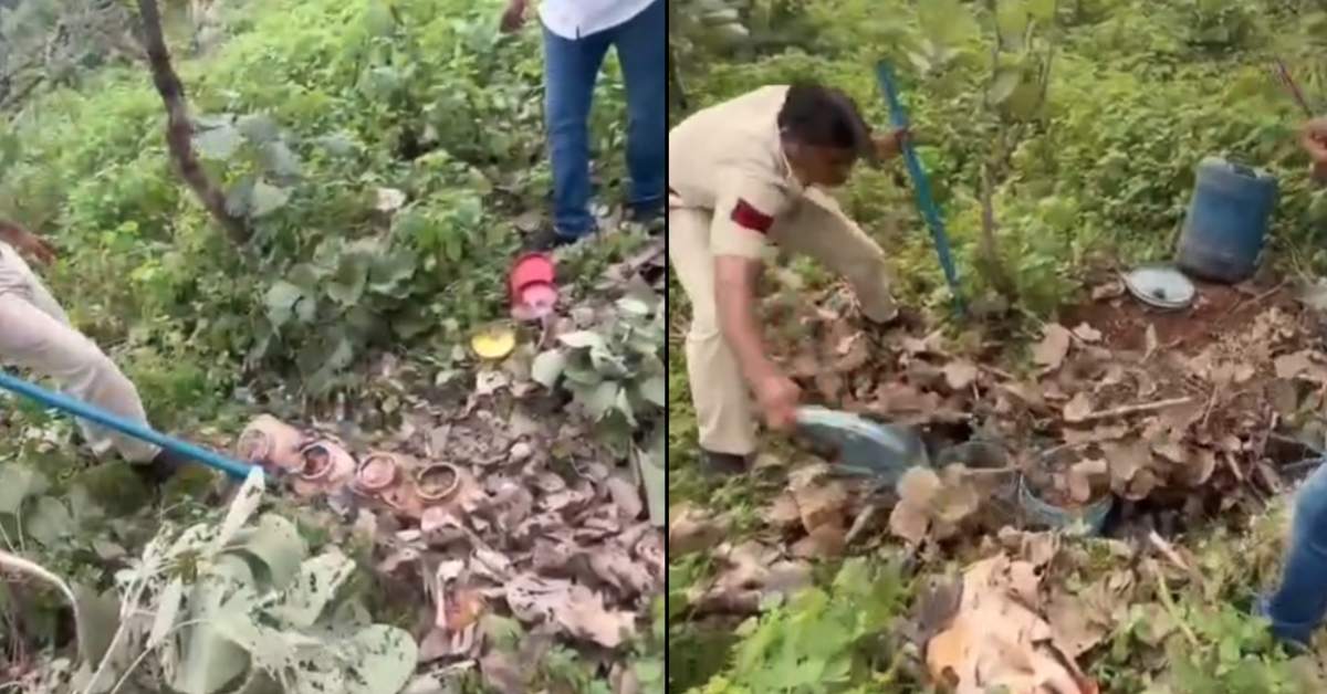 जमीन के नीचे चल रहा था काला कारोबार! मिट्टी में छिपी थी ऐसी चीज, नजारा देख पुलिस भी हैरान