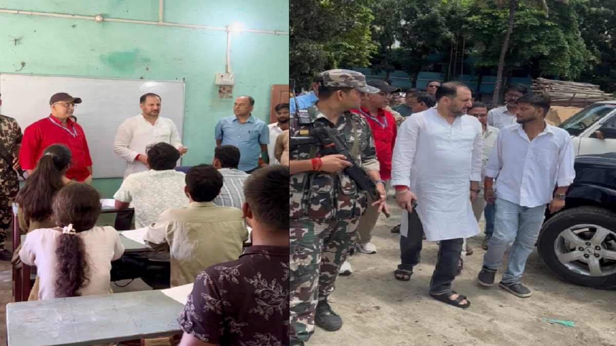 भाजपा MLA नीरज कुमार ने एलएनएमएस कॉलेज बीरपुर का किया निरिक्षण, छात्रों को दी लाइब्रेरी की सौगात