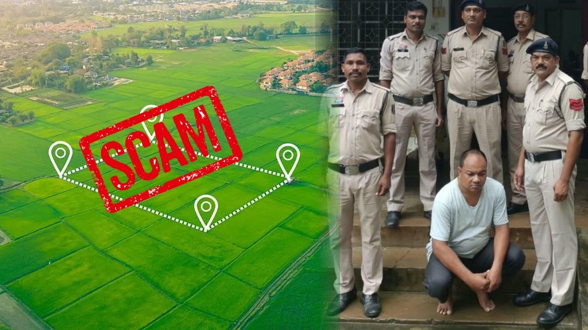 जमीन फर्जीवाड़ा मामले में पुलिस की बड़ी कार्रवाई: फरार तत्कालीन पटवारी को दबोचा, फर्जी दस्तावेज तैयार करने में इस्तेमाल लैपटॉप-प्रिंटर जब्त
