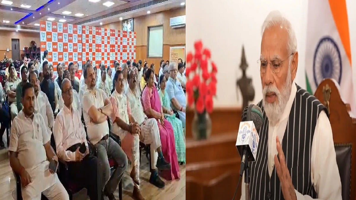 पटना BJP कार्यालय में सुनी गई PM मोदी की ‘मन की बात’, नीरज बबलू बोले- बख्शे नहीं जाएंगे अपराधी
