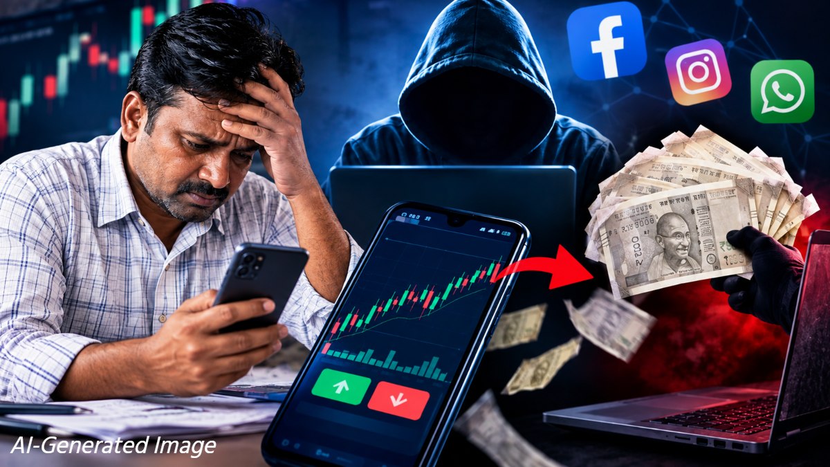 Online Fraud : ऑनलाइन ट्रेडिंग से रोजाना 5 हजार कमाने का लालच ठेकेदार को पड़ा भारी, शातिरों ने 23.50 लाख का लगाया चूना
