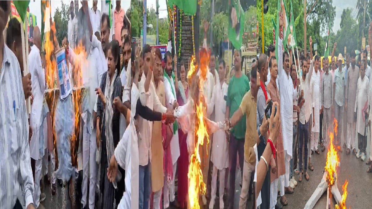 SIR पर गरमाई बिहार की सियासत, RJD ने सहरसा-जहानाबाद और सासाराम में फूंका ज्ञानेश कुमार का पुतला