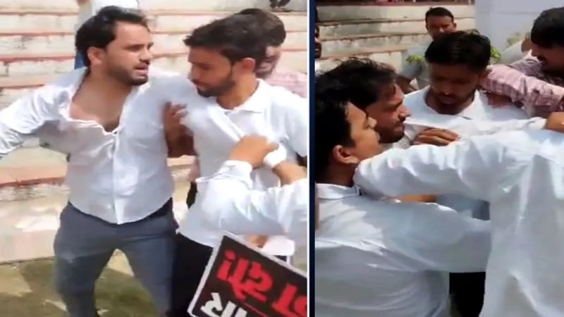 ‘वोट चोरी’ के खिलाफ उतरने वाली थी कांग्रेस, प्रदर्शन से पहले अपने ही कार्यकर्ताओं में हो गई भिड़ंत
