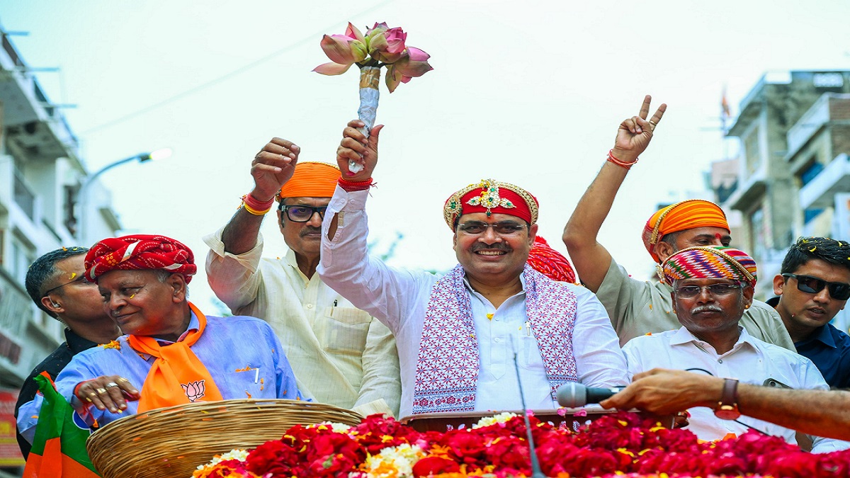 उदयपुर में BJP का शक्ति प्रदर्शन, CM भजनलाल शर्मा ने किया रोड शो
