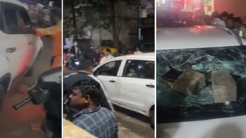 लव मैरिज से नाराज परिवार राजस्थान से बेंगलुरु पहुंचा, युवती को ले जाते समय कार हुई बेकाबू; 6 घायल