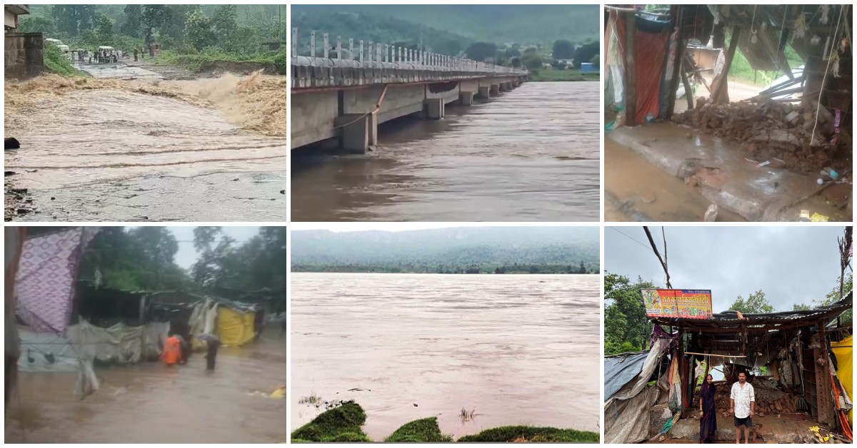सिंगरौली में बारिश बनी आफत: 6 दिन में 5 लोगों की मौत, 555 मकान क्षतिग्रस्त; रिहंद-गोपद नदी उफान पर