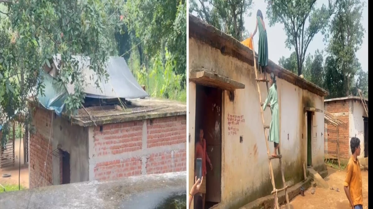 हाथियों के आतंक से दहशत में ग्रामीण: पड़ोसियों के घर के ऊपर तंबू बनाकर रहने को मजबूर