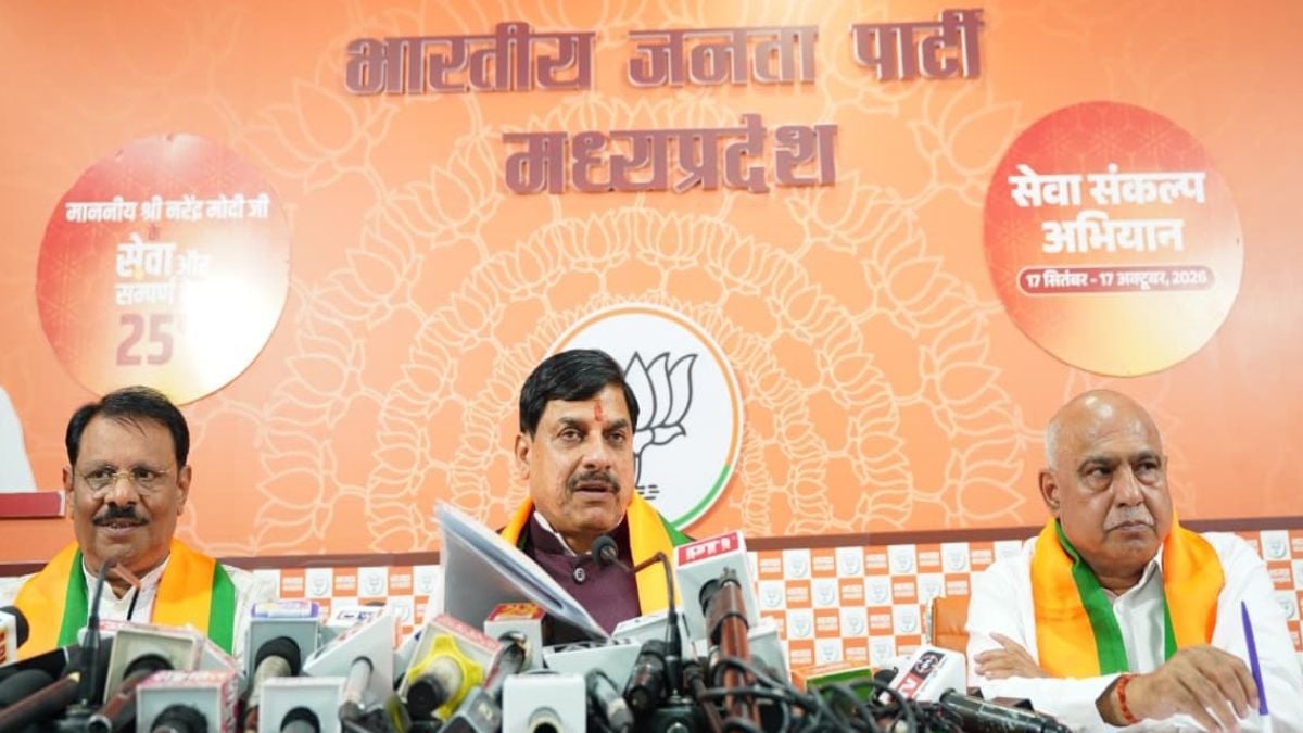 राहुल गांधी के आरोपों पर CM डॉ मोहन और BJP प्रदेश अध्यक्ष खंडेलवाल की प्रेस कॉन्फ्रेंस: बोले- ‘प्रदर्शन की जगह माफी मांगें राहुल’