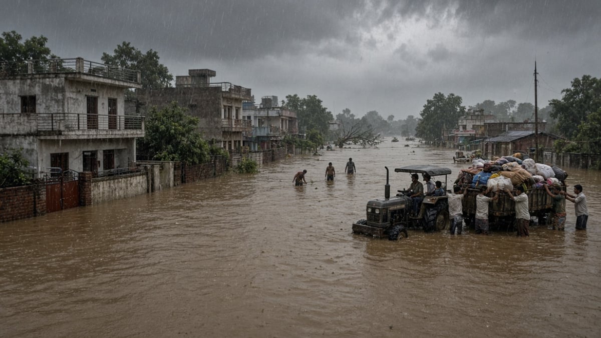 UP में 80 घंटे की बारिश से हाहाकार, सीतापुर में 200 घर डूबे; 46 जिलों में बारिश का अलर्ट