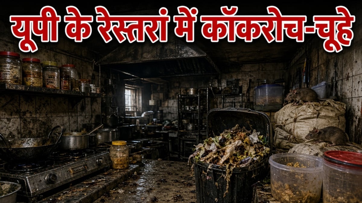 यूपी के रेस्तरां में परोसा जा रहा था एक्सपायर्ड खाना! किचन में मिले कॉकरोच-चूहे, लाइसेंस होगा सस्पेंड