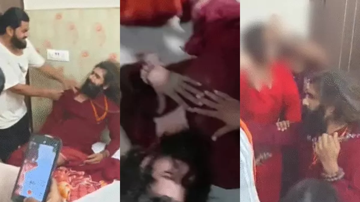 वृंदावन में साधु की महिलाओं ने की पिटाई, 100 महिलाओं को जाल में फंसाने का आरोप